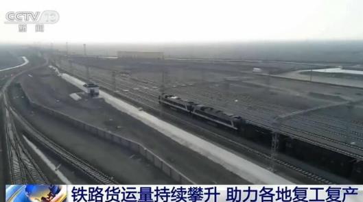 鐵路裝車量持續(xù)攀升 助力各地復(fù)工復(fù)產(chǎn)